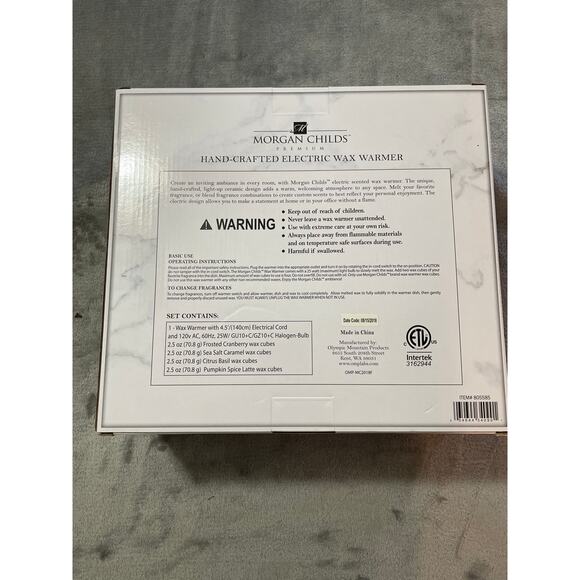 Morgan Childs Premium Hand-Crafted Electric Wax Warmer - Picture 6 of 7